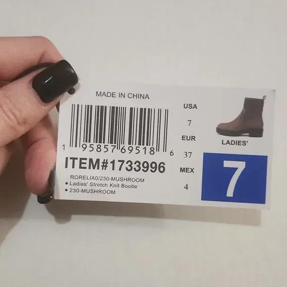 Dolce Vita Orelia Stretch Knit Boots - Size 7W - Picture 6 of 7